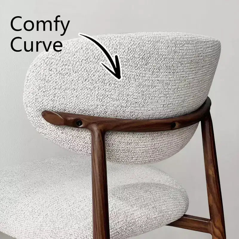 Ensemble de 4 chaises de salle à manger modernes rembourrées avec dossier incurvé, chaises d’appoint sans accoudoirs à structure en fer pour salle à manger et cuisine-Panipeachy