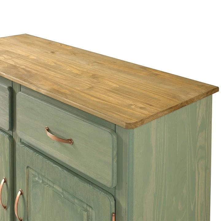 Credenza a buffet in legno verde