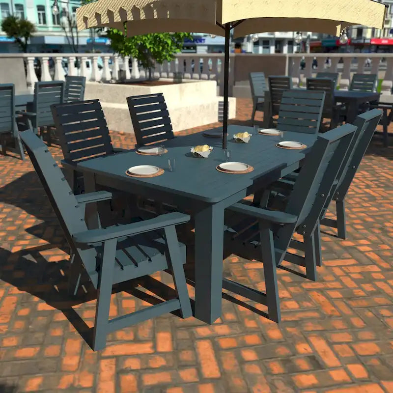 Conjunto de refeições exterior HIGHWOOD PROFESSIONAL de 7 peças, 42x72