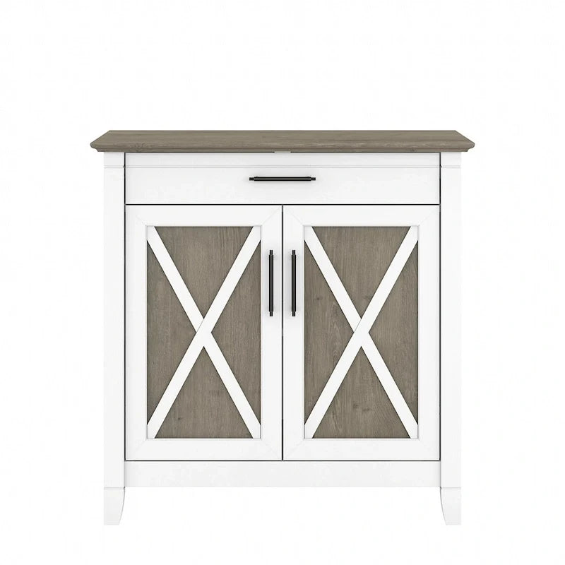 Bureau secrétaire Key West avec meuble de rangement, par Bush Furniture