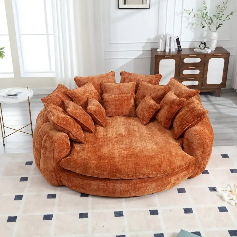 Pohodlná dvojitá rozkládací pohovka Loaf, nadrozměrná rozkládací pohovka s područkami
