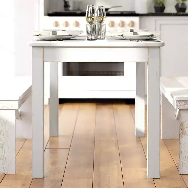 Tavolo da pranzo rettangolare in pino massello Flash Furniture, 46 x 30
