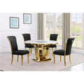 Conjunto de jantar redondo de 5 peças Best Quality Furniture D325-SC324-7