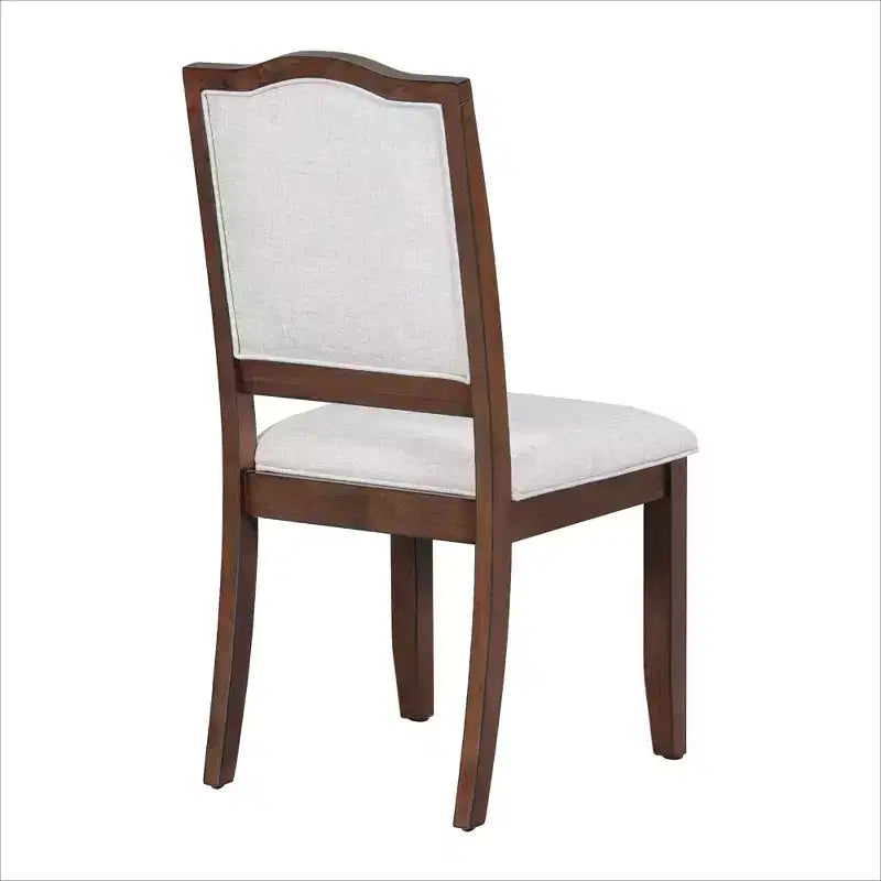 Ensemble de 4 chaises de salle à manger de style maison de campagne, à dossier haut et assise rembourrée