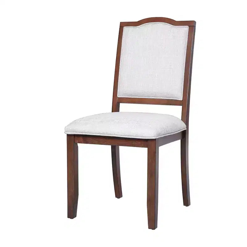 Ensemble de 4 chaises de salle à manger de style maison de campagne, à dossier haut et assise rembourrée