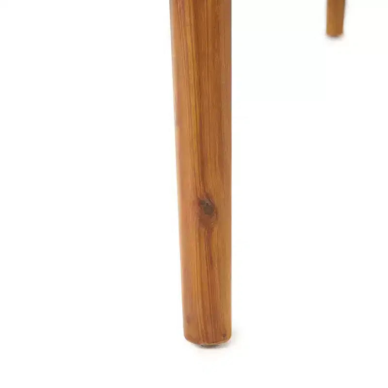 Set da pranzo da patio esterno espandibile, 7 pezzi, con sedie impilabili e tavolo in legno di acacia