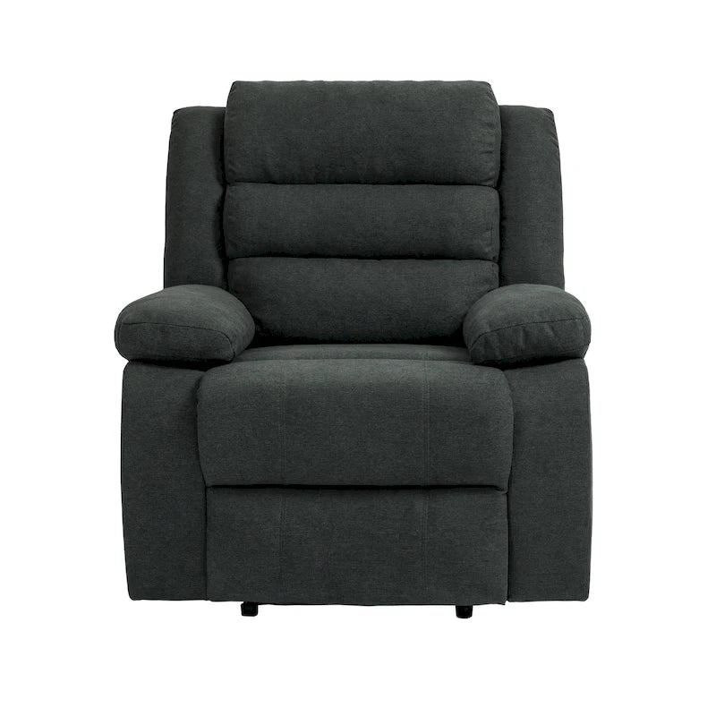 Ensemble de 2 fauteuils inclinables classiques et traditionnels à commande manuelle