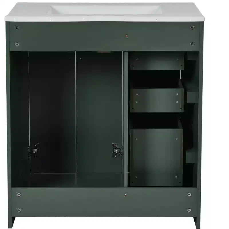30 Single Sink Bathroom Vanity with Cabinet & 3 Drawers ??Black / Blue / Green / Indigo / White
