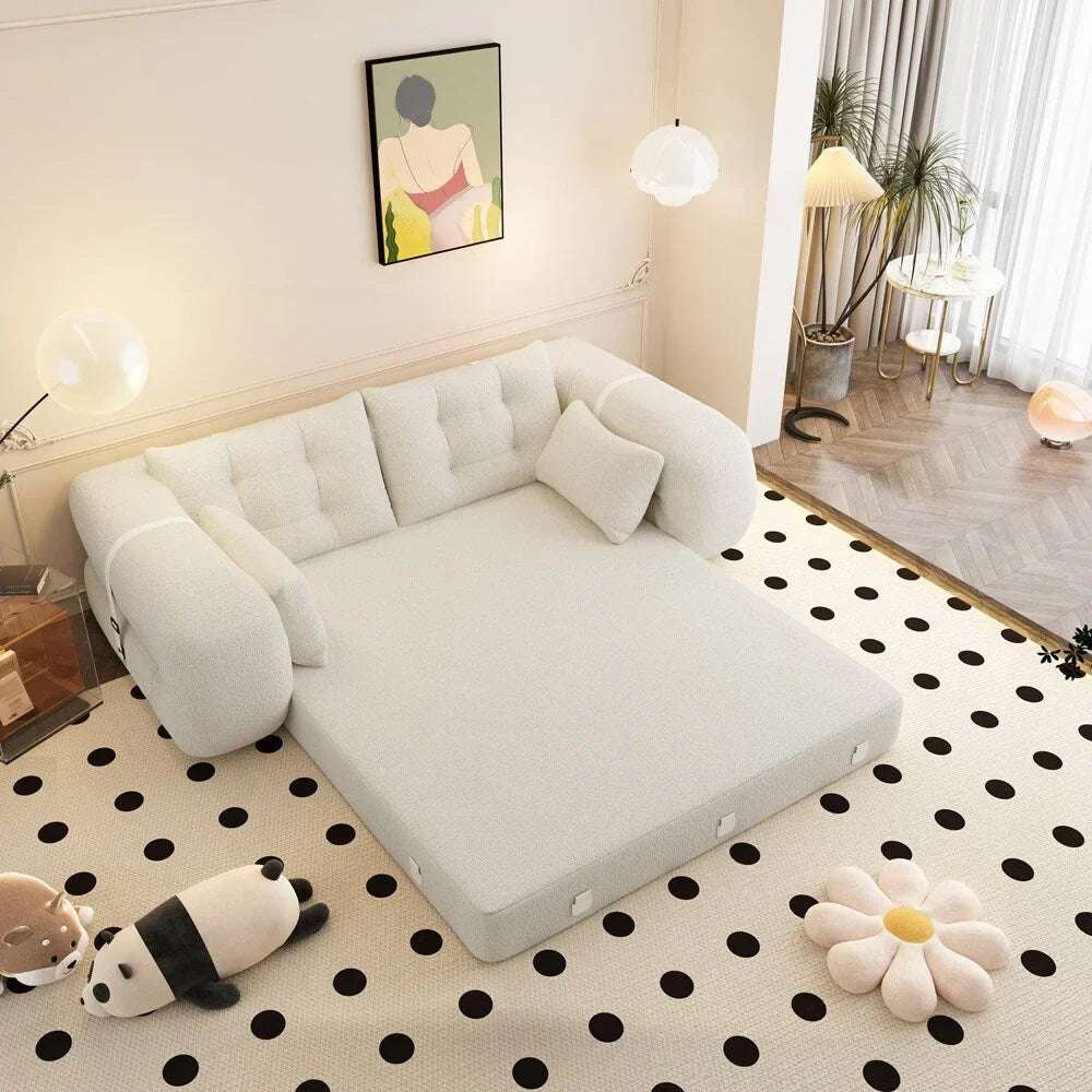 Divano letto pieghevole multifunzionale da 78,7 pollici