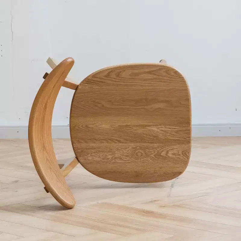 MAYEERTY Set aus 4 Esszimmerstühlen aus Massivholz, natürliche Holzstühle für Küche, Esszimmer oder Wohnzimmer