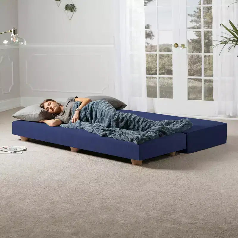 Letto da giorno / divano letto pieghevole matrimoniale - Microvelvet