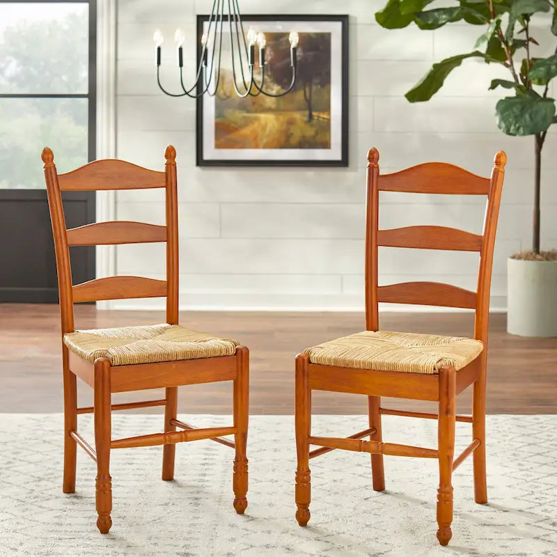 Chaise de salle à manger Jessie à dossier en échelle Simple Living (lot de 2)