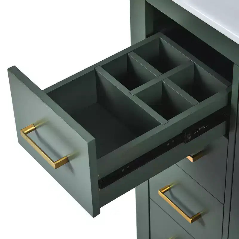 30 Single Sink Bathroom Vanity with Cabinet & 3 Drawers ??Black / Blue / Green / Indigo / White