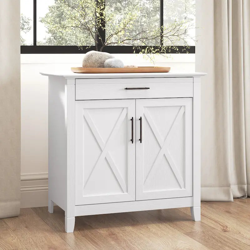 Bureau secrétaire Key West avec meuble de rangement, par Bush Furniture