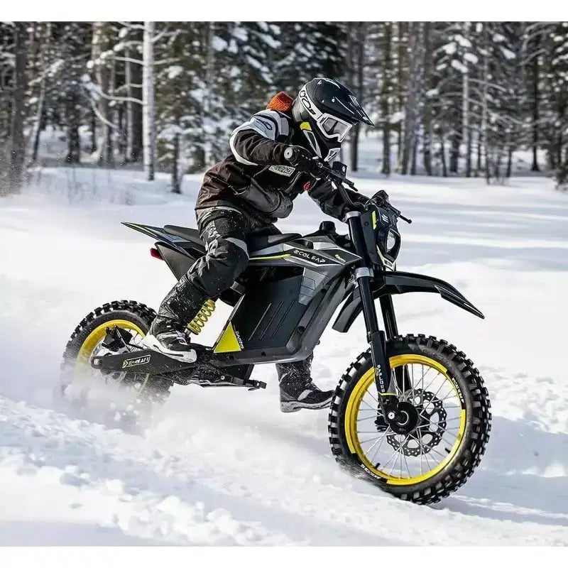 ECOLEAP elektrické terénní kolo s vrcholným výkonem 3500W pro teenagery a dospělé, terénní elektrokolo s rychlostí 37MPH, baterie 48V 21Ah, dojezd až 55 mil, nosnost 400LBS, 13+