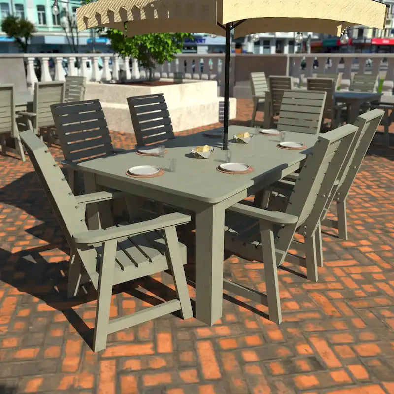 Conjunto de refeições exterior HIGHWOOD PROFESSIONAL de 7 peças, 42x72