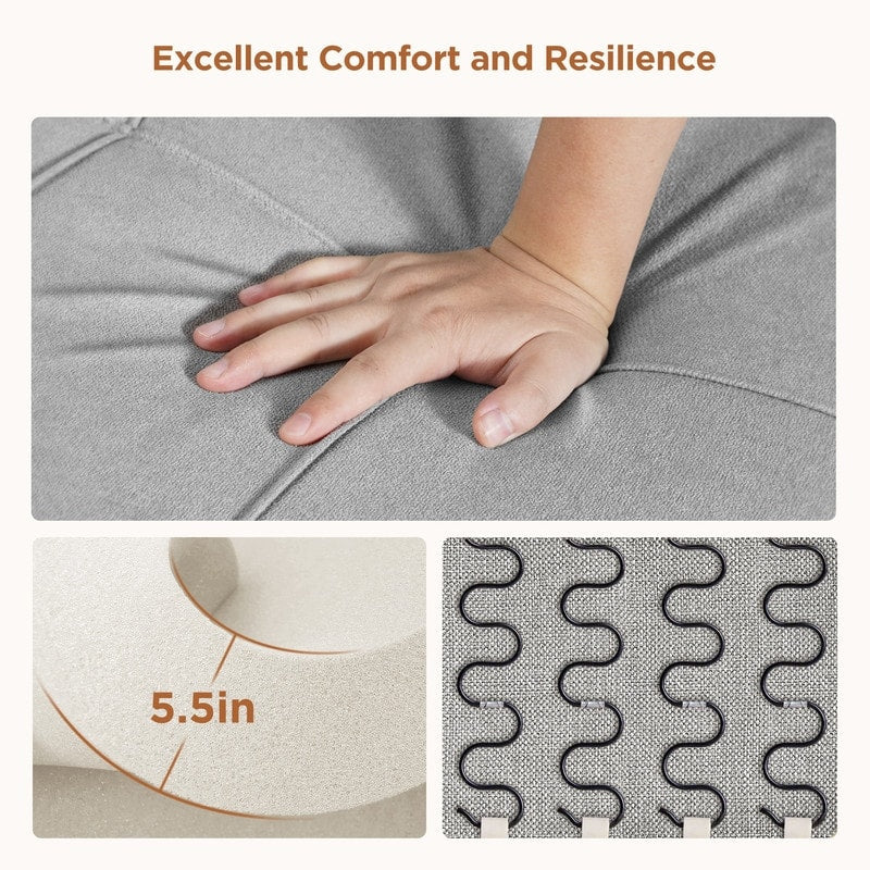 Sofá-cama ajustável 3 em 1, sofá-cadeira extraível, cama dobrável convertível para a sala de estar