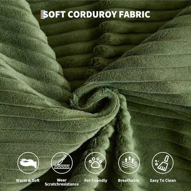 Sofá-cama convertível 5-em-1, sofá-cama modular de bombazina de 78.8 com estrutura robusta, futon multifunções para espaços pequenos, sala de estar e quarto de hóspedes