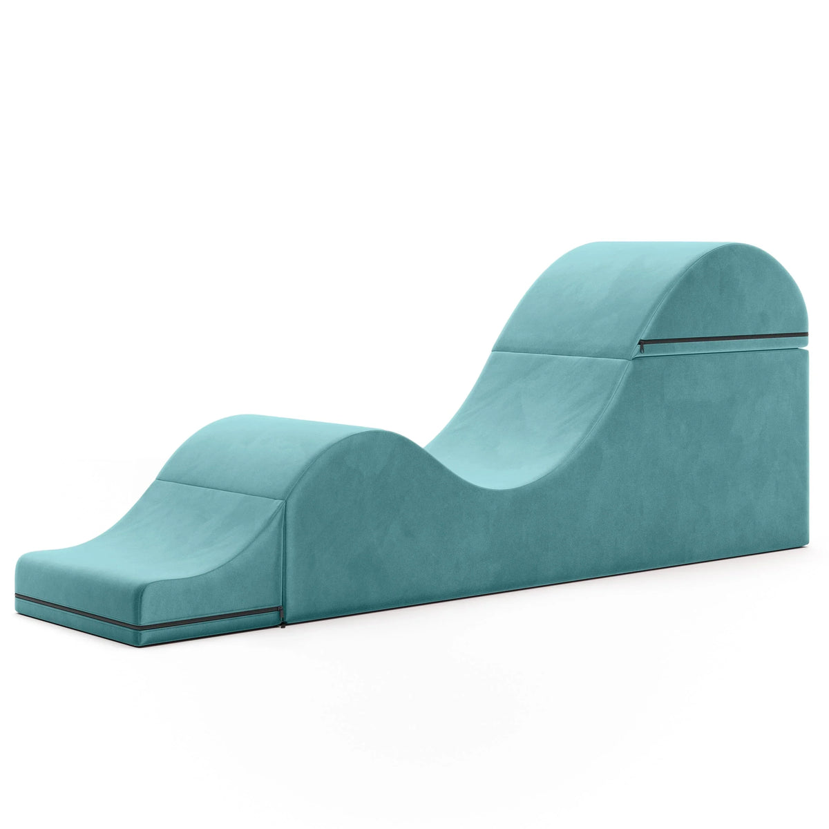 Avana Kami converteerbare chaise longue / yoga en massage - 2-in-1 hocker met verborgen uitklapbare yogastoel, microvelours - N/A