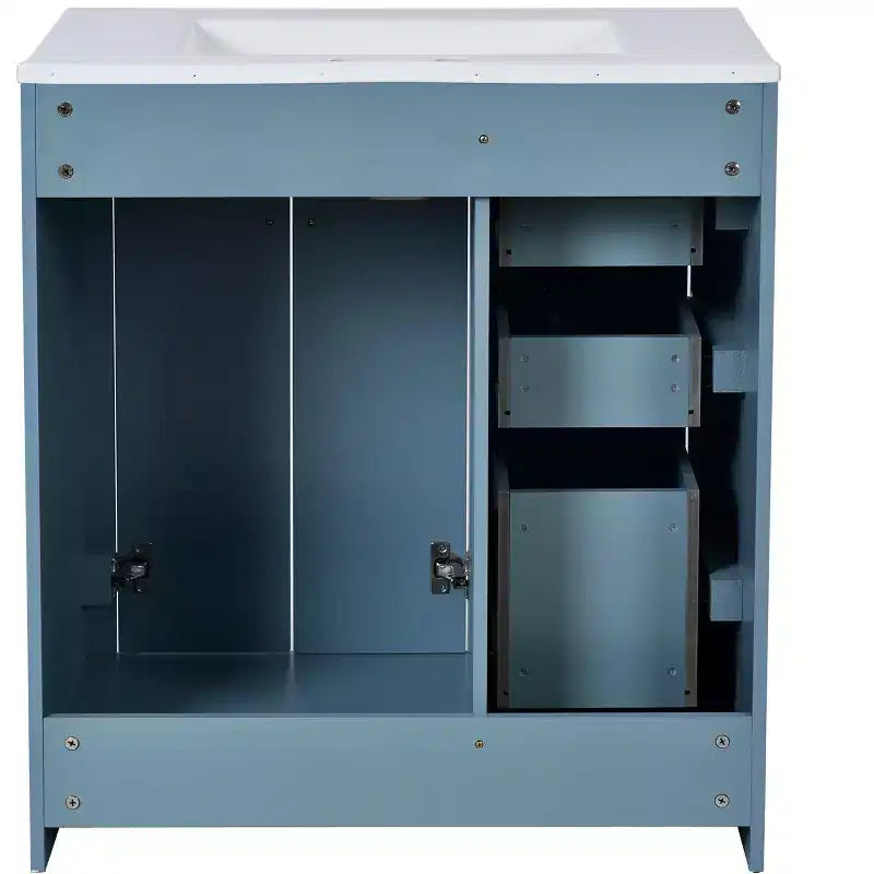 30 Single Sink Bathroom Vanity with Cabinet & 3 Drawers ??Black / Blue / Green / Indigo / White