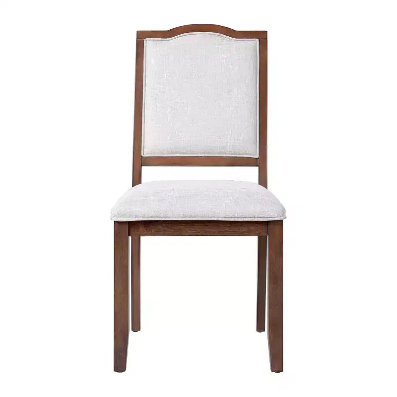 Ensemble de 4 chaises de salle à manger de style maison de campagne, à dossier haut et assise rembourrée
