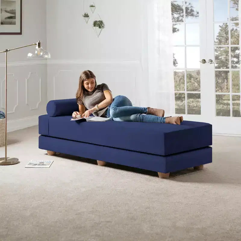 Letto da giorno / divano letto pieghevole matrimoniale - Microvelvet