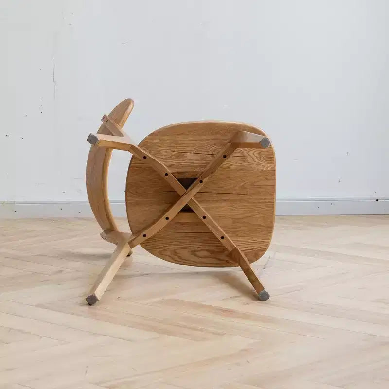 MAYEERTY Set aus 4 Esszimmerstühlen aus Massivholz, natürliche Holzstühle für Küche, Esszimmer oder Wohnzimmer