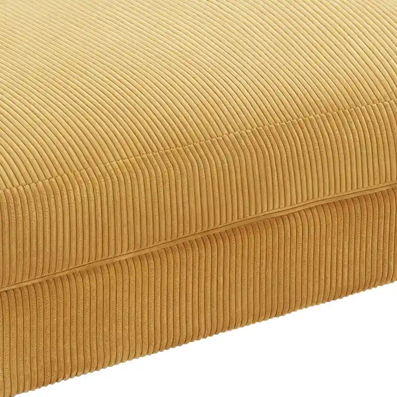 Pouf moderno oversize in tessuto a coste