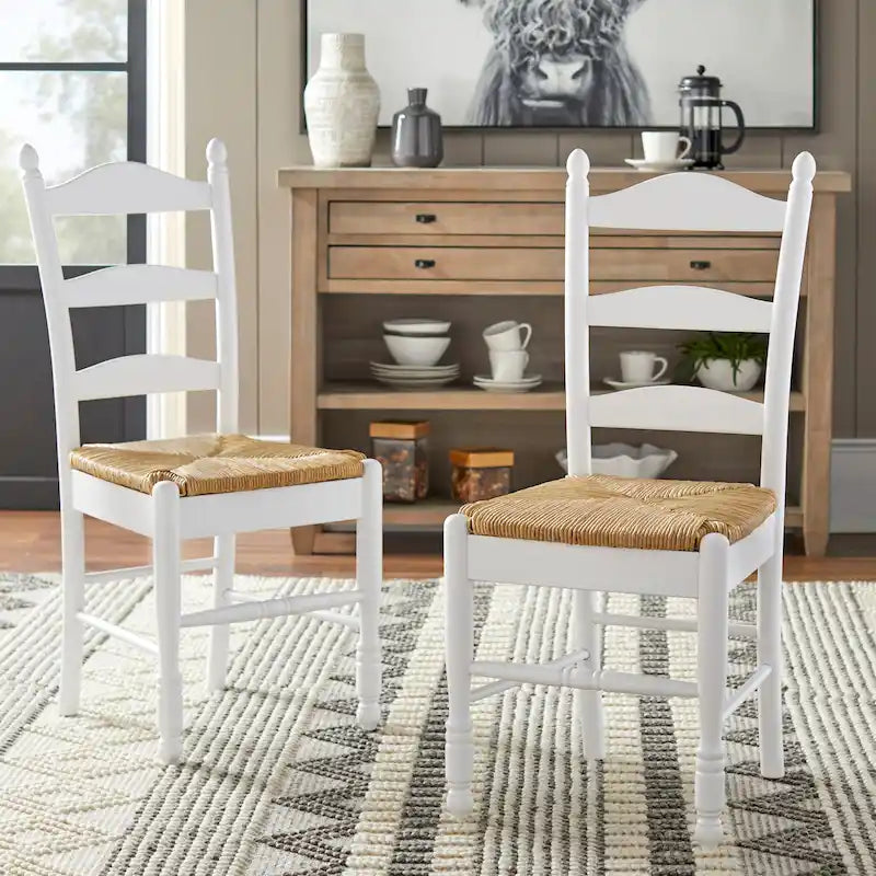 Chaise de salle à manger Jessie à dossier en échelle Simple Living (lot de 2)