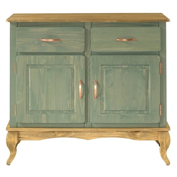Credenza a buffet in legno verde