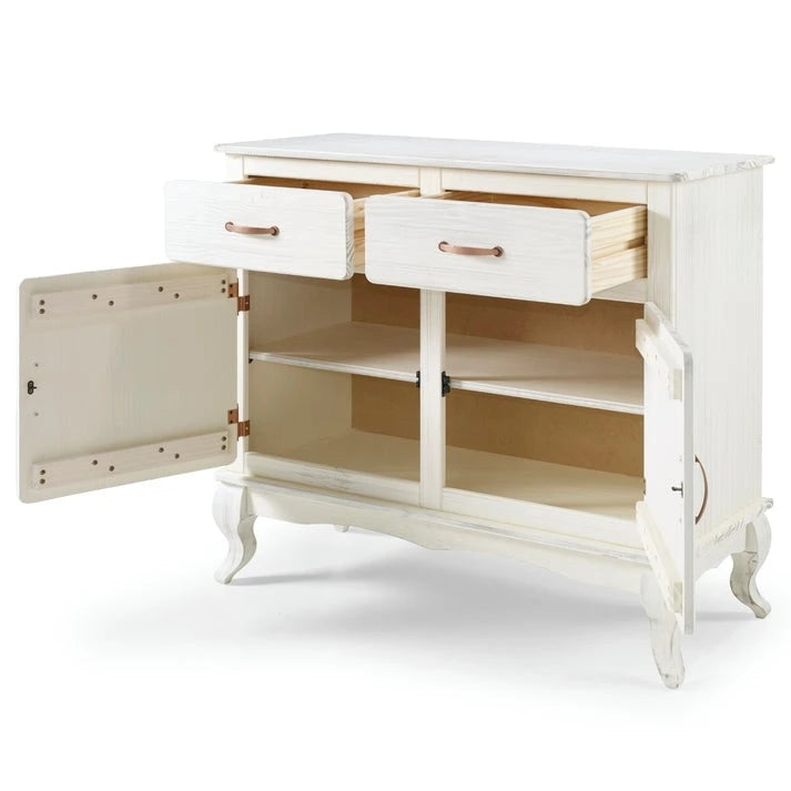 Credenza a buffet in legno verde