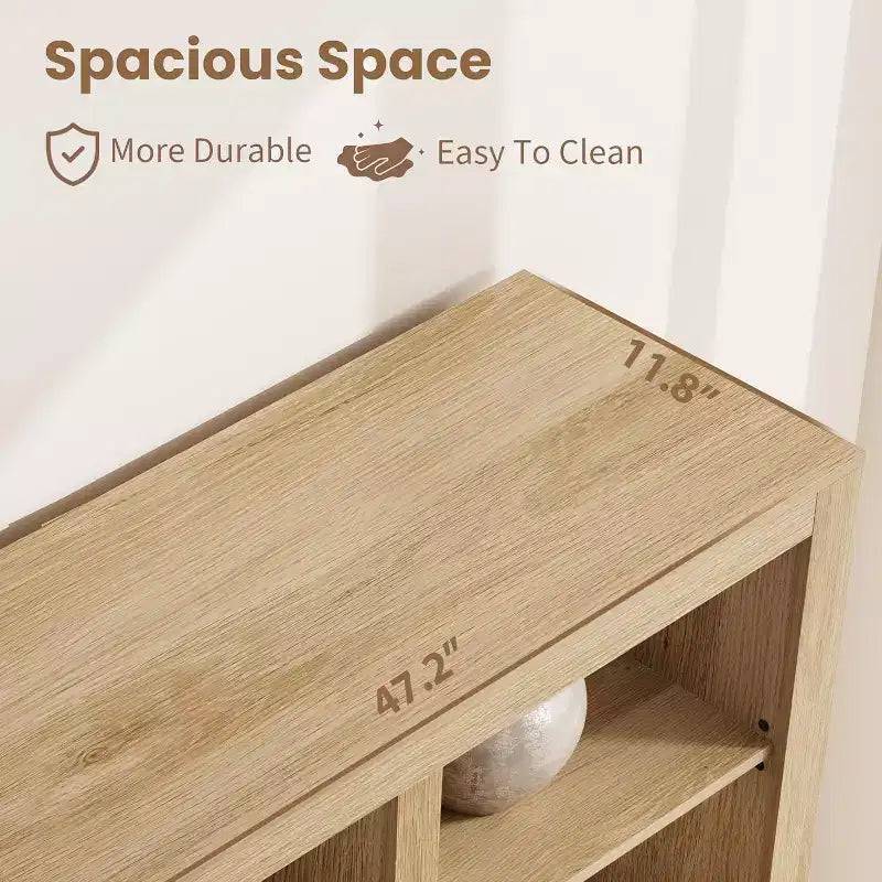 183 cm hohes Bücherregal mit 4 Schubladen, freistehendes Bücherregal im Landhausstil für Schlafzimmer, Wohnzimmer und Homeoffice
