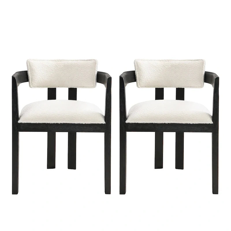Conrad Sophisticated Modern Dining Chair With Armrest by Christopher Knight Home