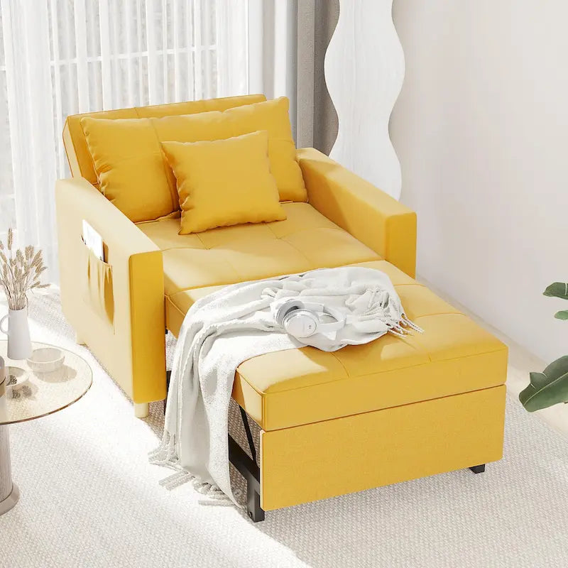 Poltrona-cama ajustável, convertível em 3 funções, várias cores, para 1 pessoa