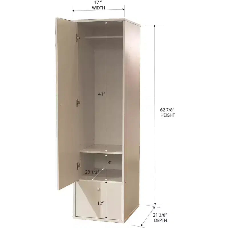 Armário de arrumação Corry da Kings Brand Furniture, branco