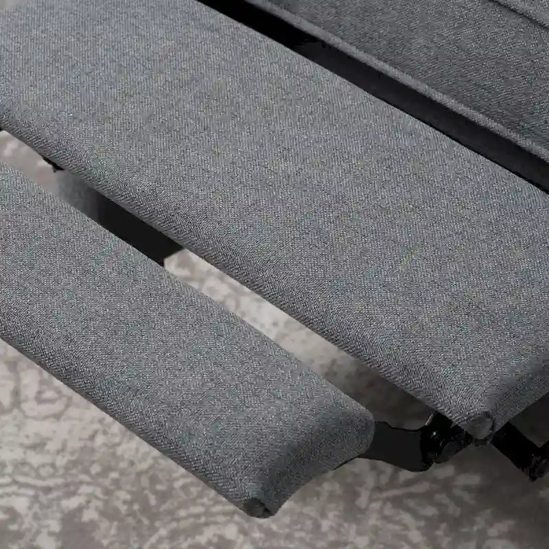Fotel rozkładany typu wingback z mechanizmem push-back, tapicerowany, w klasycznym stylu, do salonu