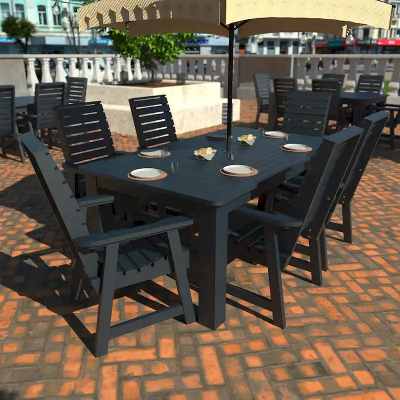 Conjunto de refeições exterior HIGHWOOD PROFESSIONAL de 7 peças, 42x72