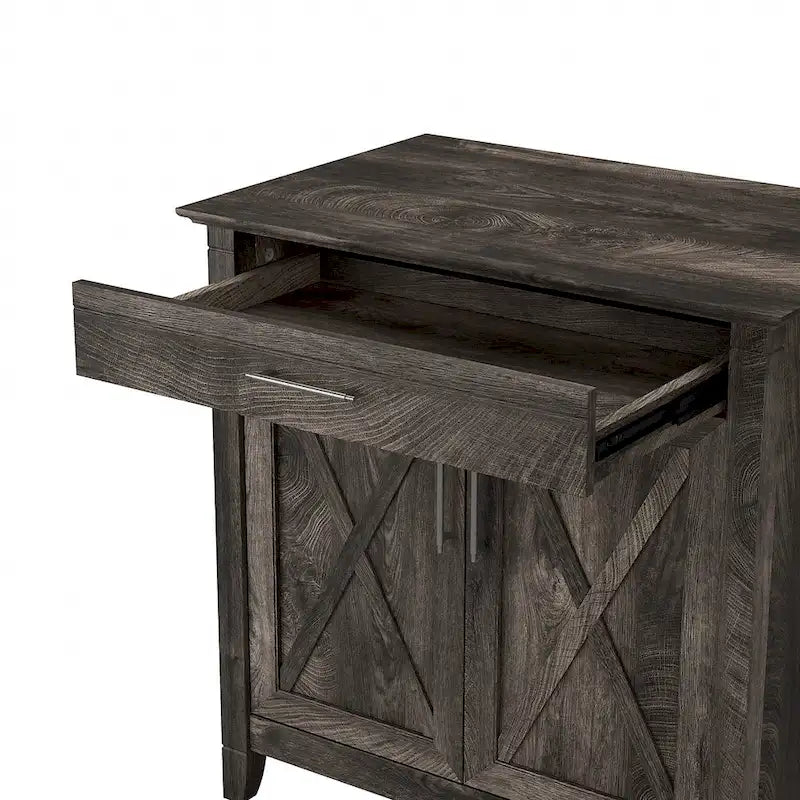 Bureau secrétaire Key West avec meuble de rangement, par Bush Furniture