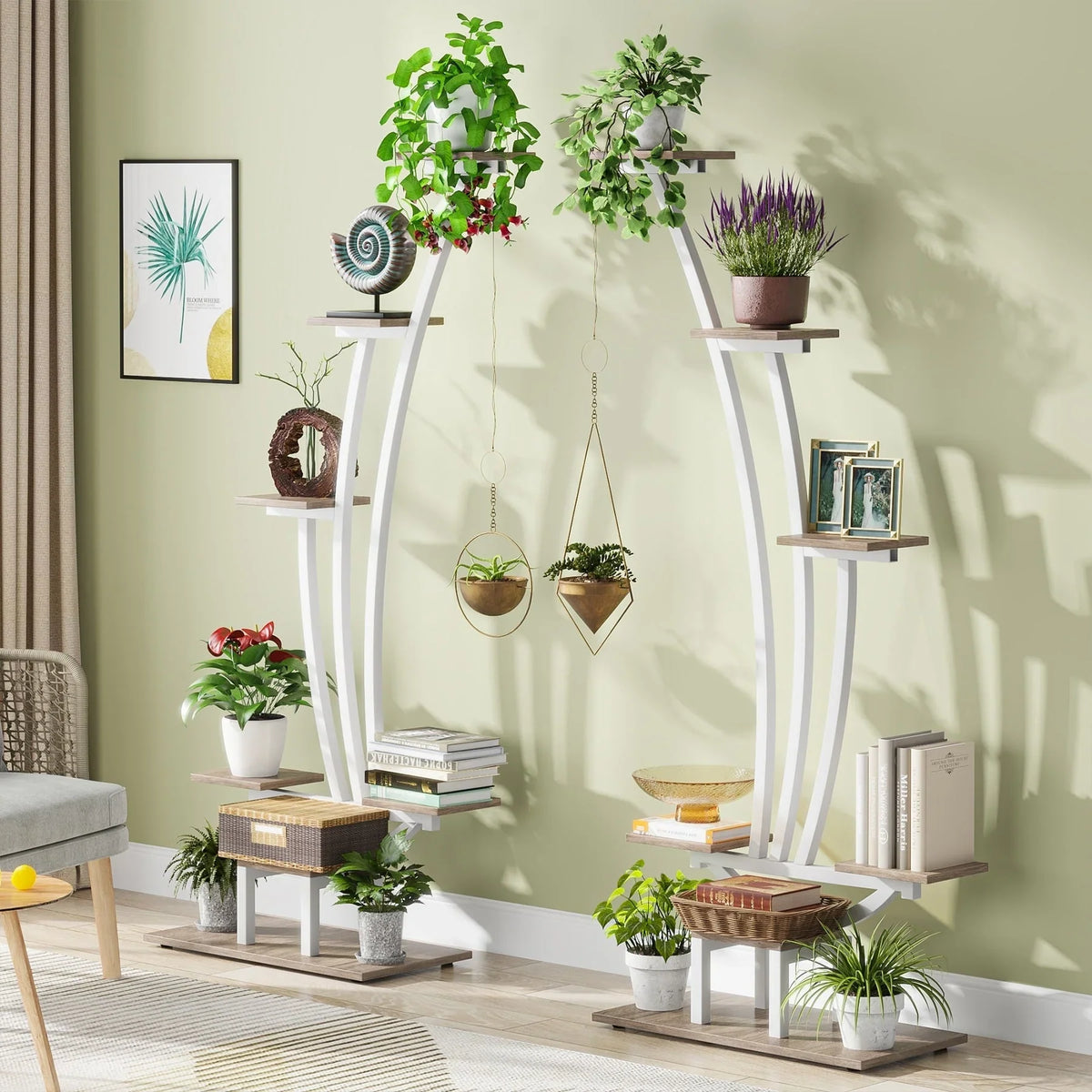 Indoor Plant Stand, 6-Tier Flower Rack for Home Garden- Set of 2