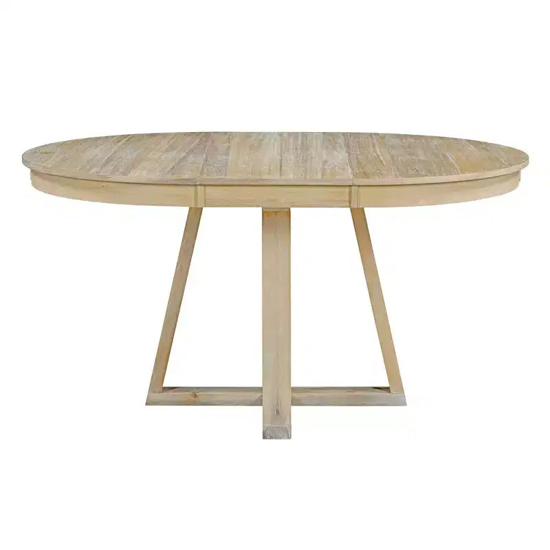 Set da Pranzo Funzionale Vintage da 5 Pezzi, Tavolo Rotondo con prolunga da 16 pollici e 4 Sedie Imbottite - ModernLuxe