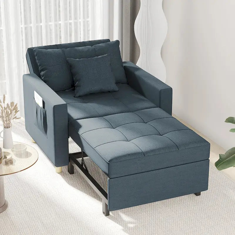 Poltrona-cama ajustável, convertível em 3 funções, várias cores, para 1 pessoa