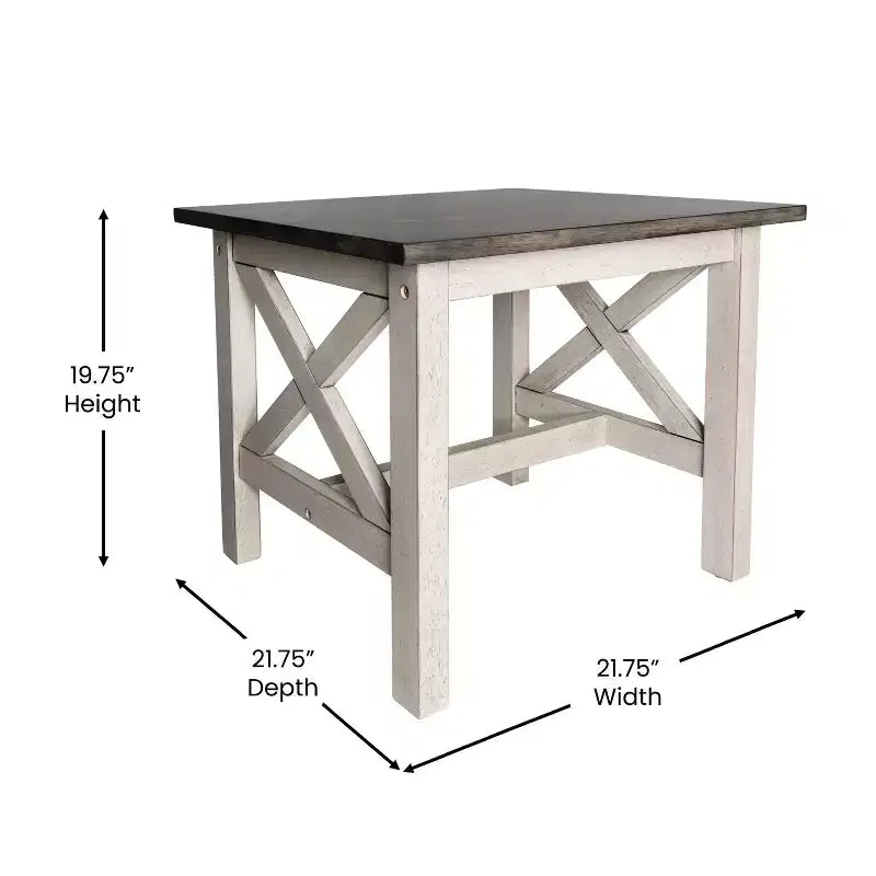 Tavolino da divano in legno massello stile rustico