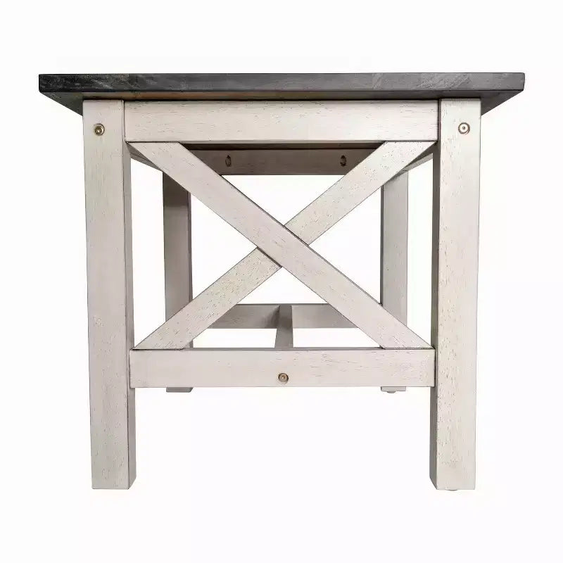 Tavolino da divano in legno massello stile rustico