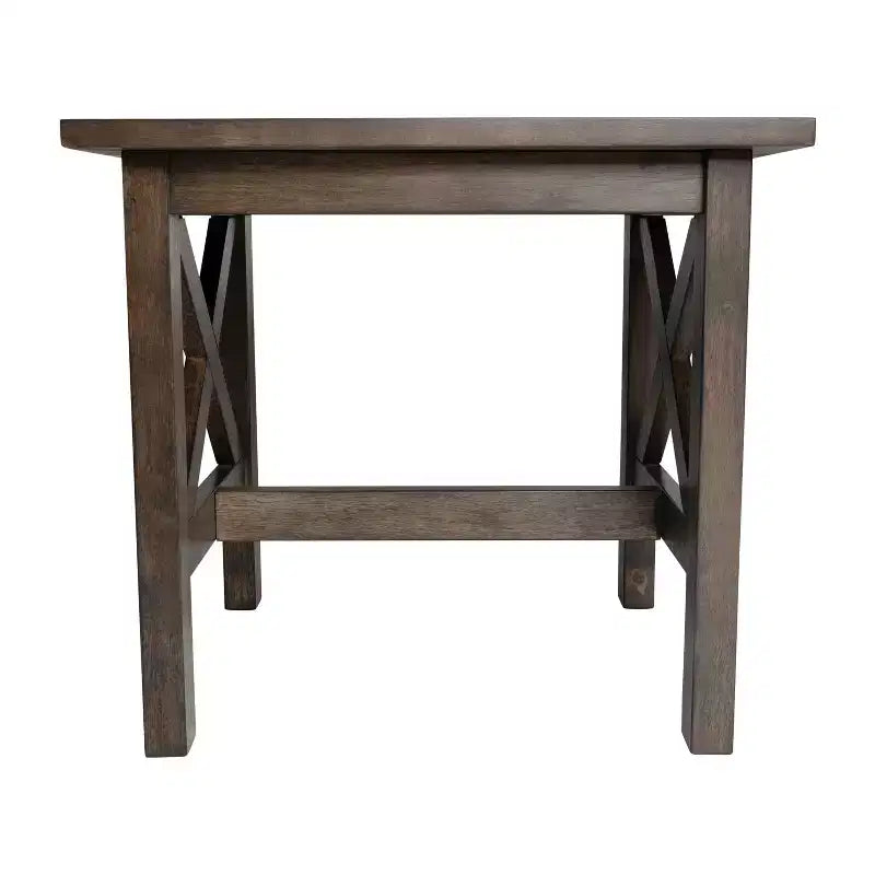 Tavolino da divano in legno massello stile rustico
