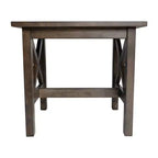 Tavolino da divano in legno massello stile rustico