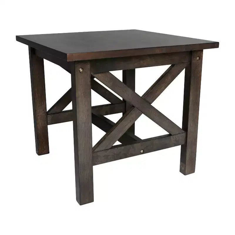Tavolino da divano in legno massello stile rustico