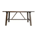 Tavolino da caffè Eli in legno massello stile rustico