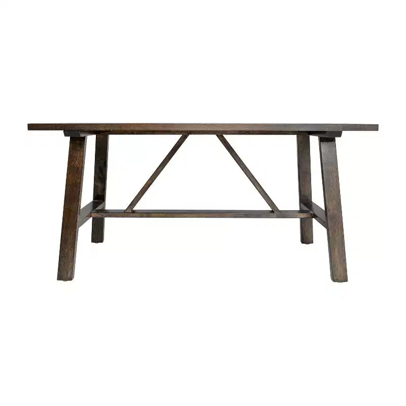 Tavolino da caffè Eli in legno massello stile rustico