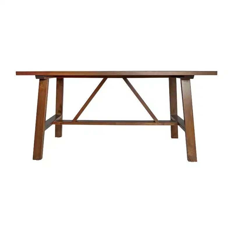 Tavolino da caffè Eli in legno massello stile rustico