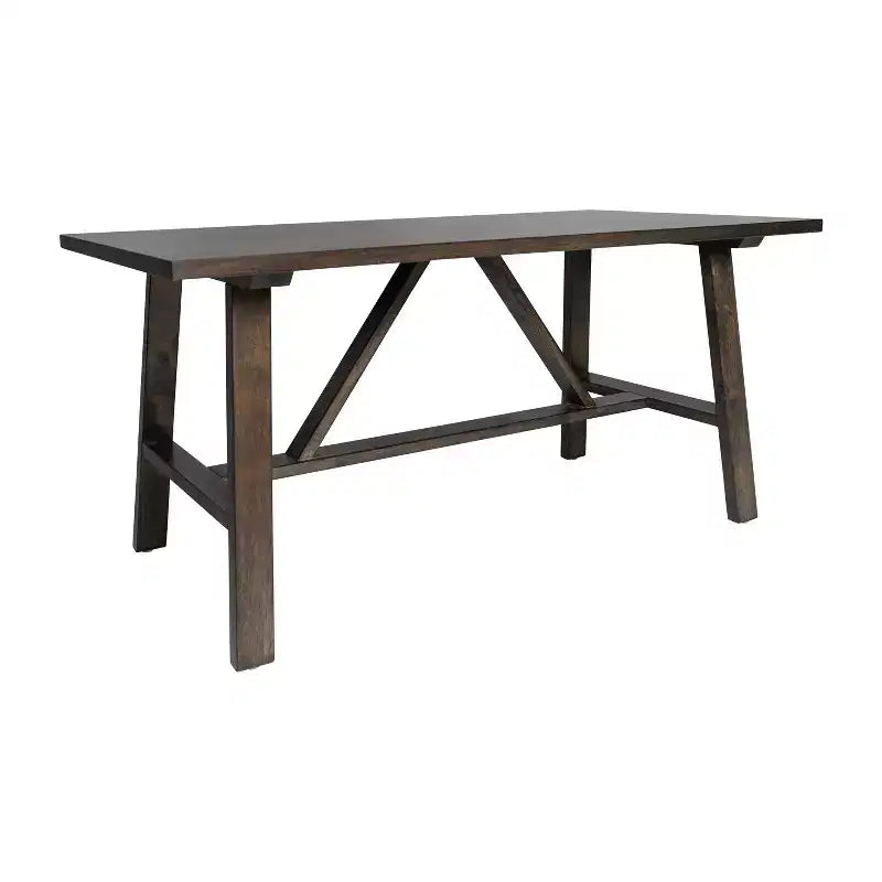 Tavolino da caffè Eli in legno massello stile rustico